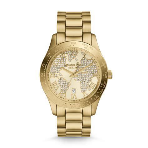 michael kors layton horloge|Michael Kors Women's Layton Gold.